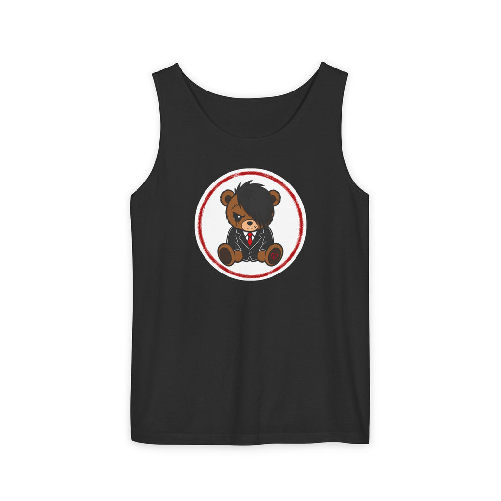 Don't Care Bear Tank Top — 'REXISD3AD' Graphic