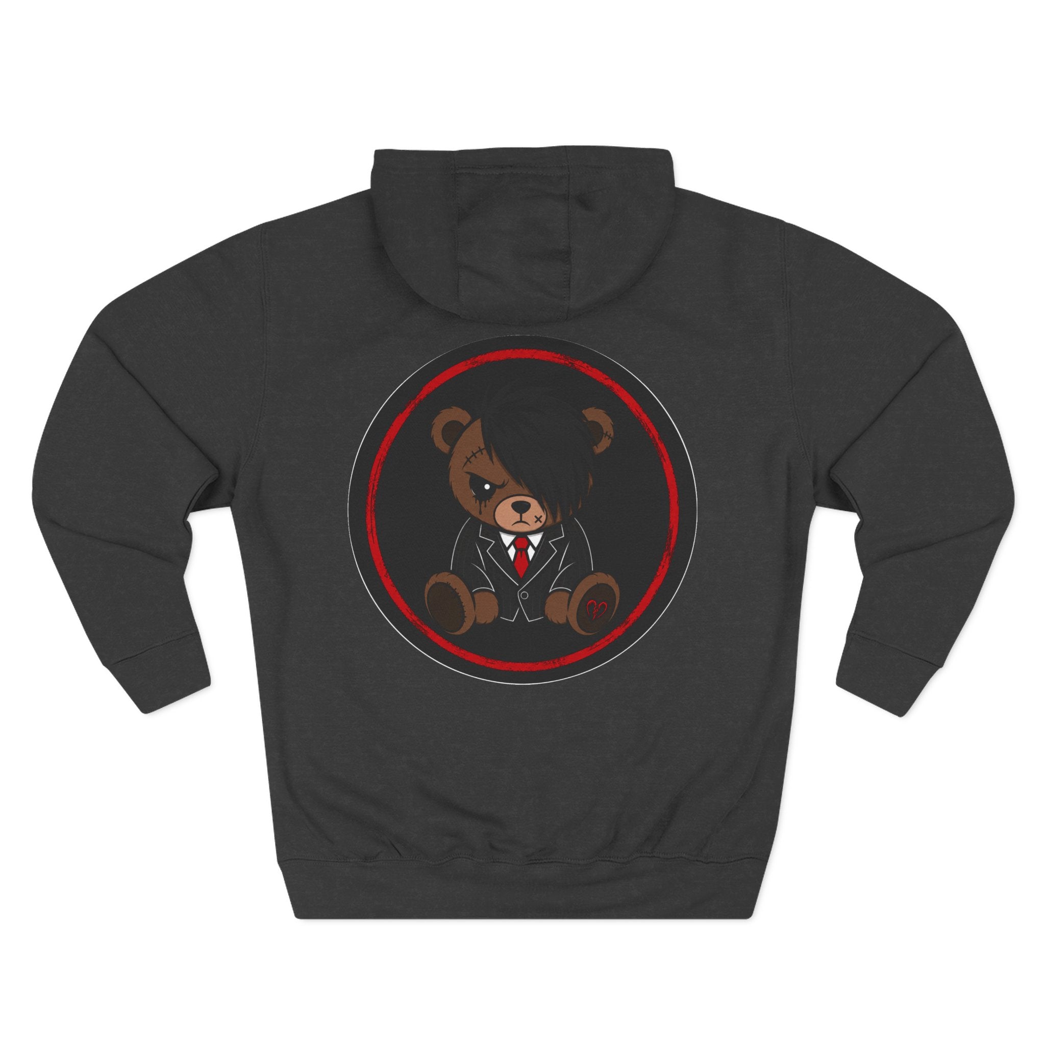 Teddy Bear Hoodie — 'Rexis D3ad' Suit Jacket Graphic Pullover
