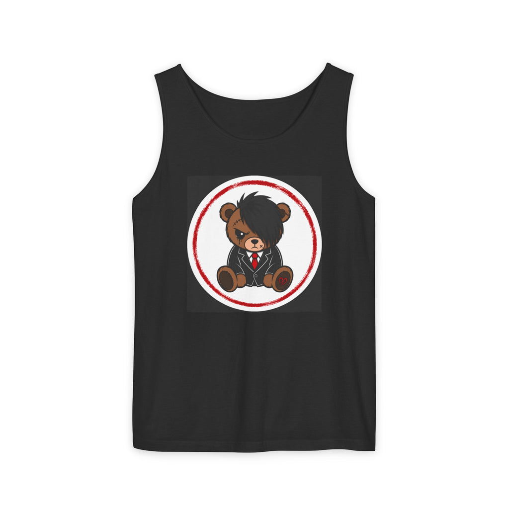 Emo Teddy Bear Tank Top — 'REXISD3AD' Graphic
