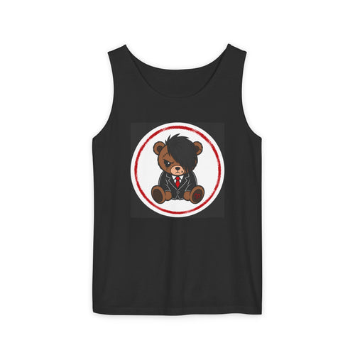 Emo Teddy Bear Tank Top — 'REXISD3AD' Graphic