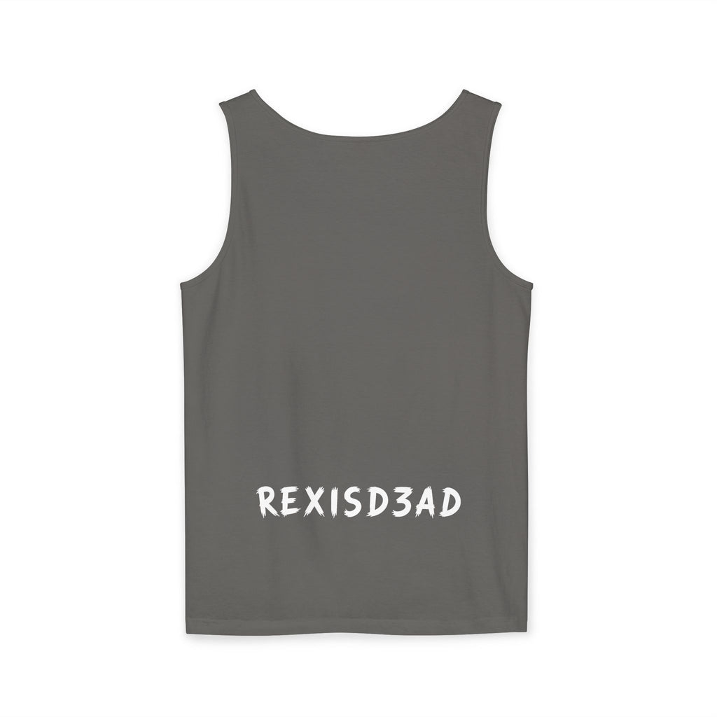 Don't Care Bear Tank Top — 'REXISD3AD' Graphic