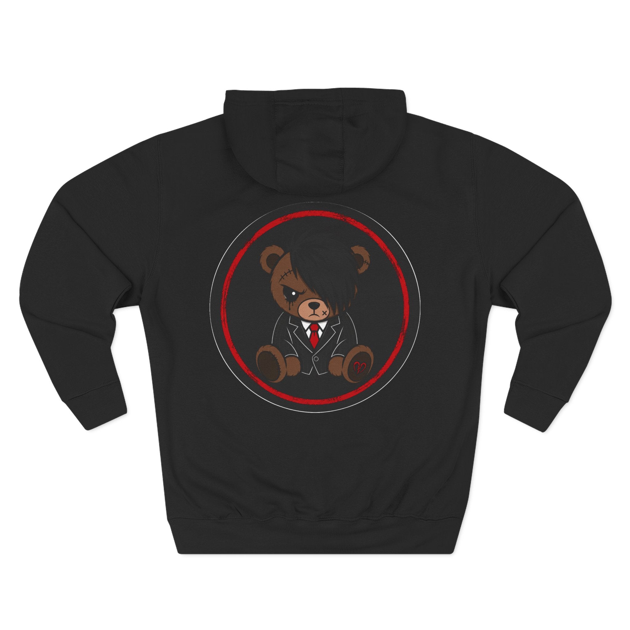Teddy Bear Hoodie — 'Rexis D3ad' Suit Jacket Graphic Pullover