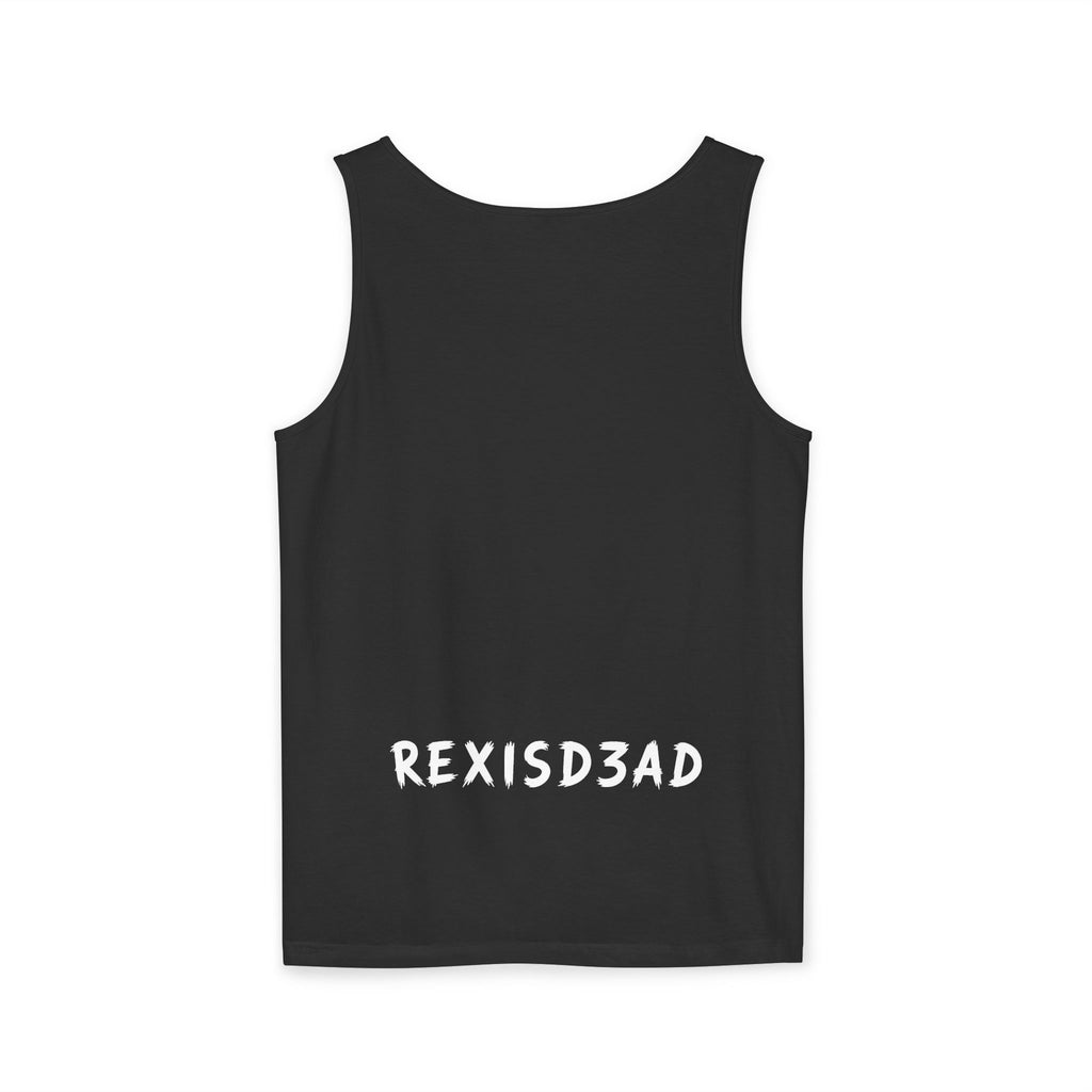 Don't Care Bear Tank Top — 'REXISD3AD' Graphic